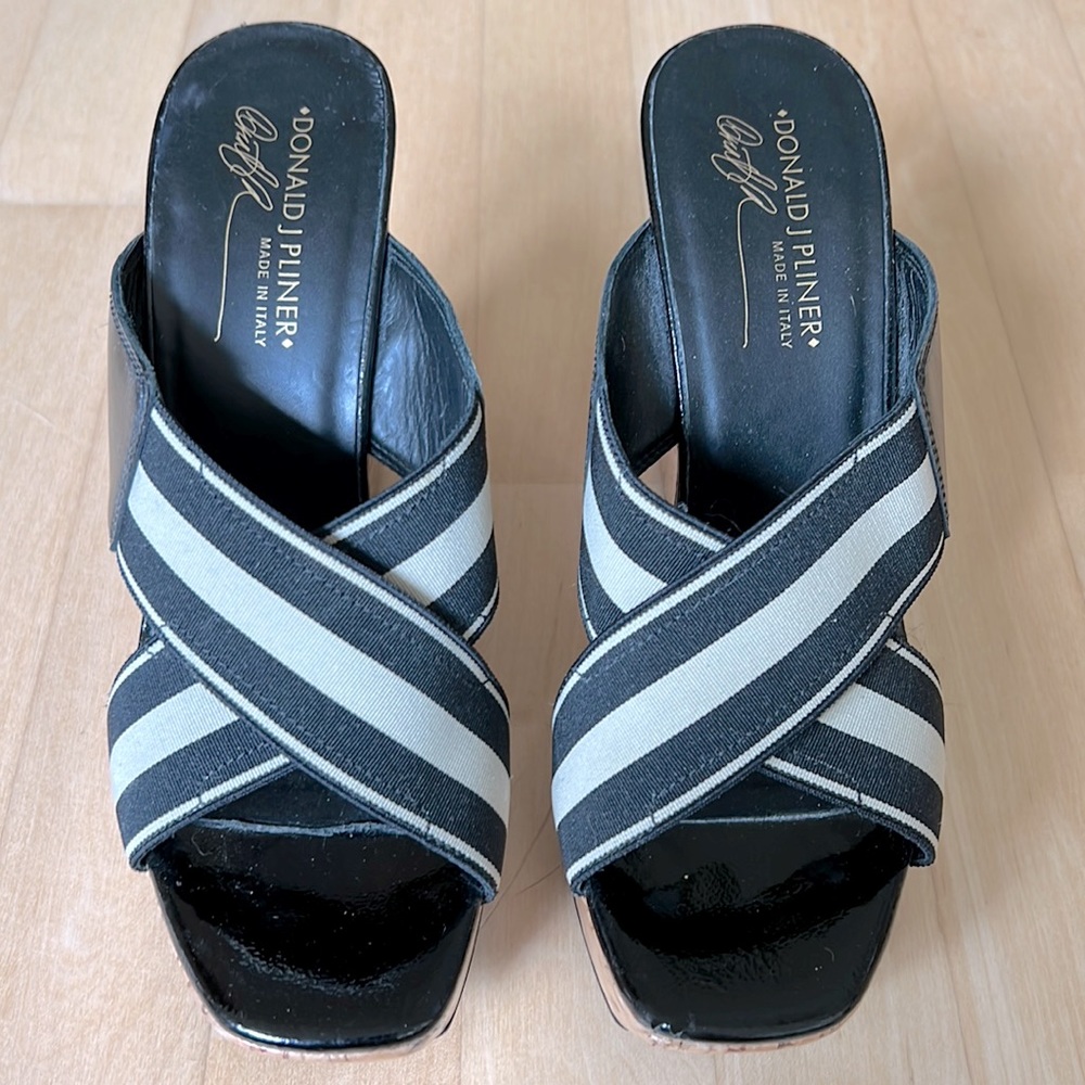 Donald J Pliner “Sim” Cork Wedge Sandals
